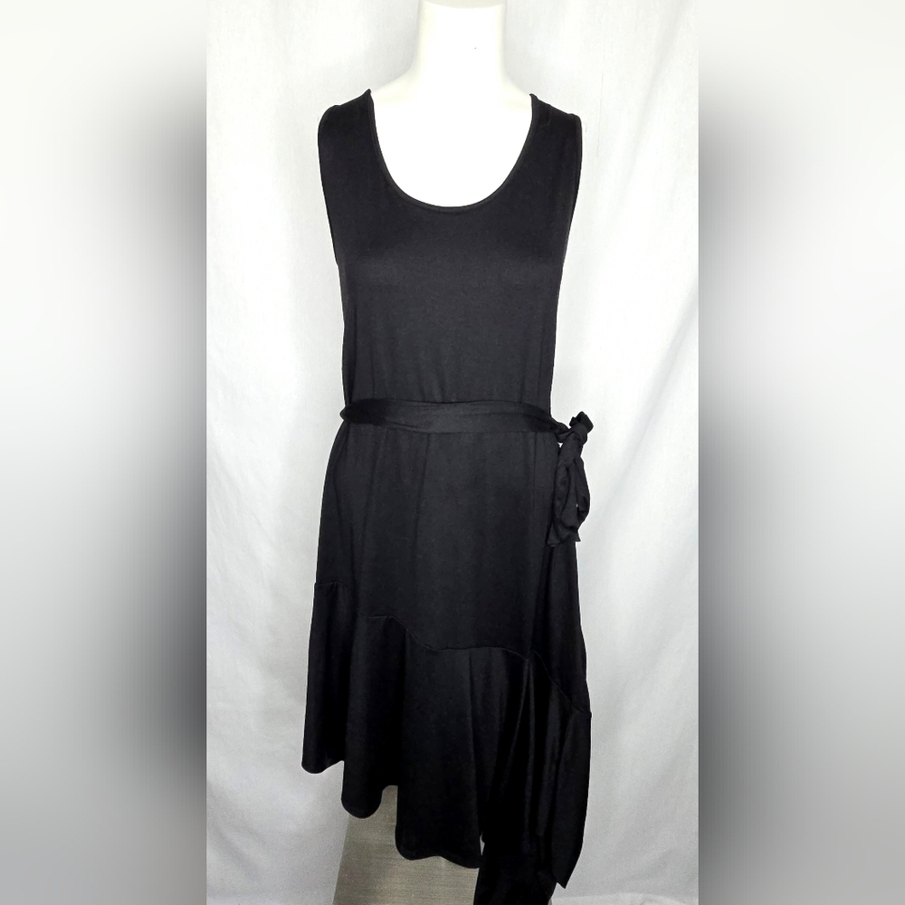 Urban Rose‎ Black Asymmetrical Hi-Low Tie-Waist Dress Size XL